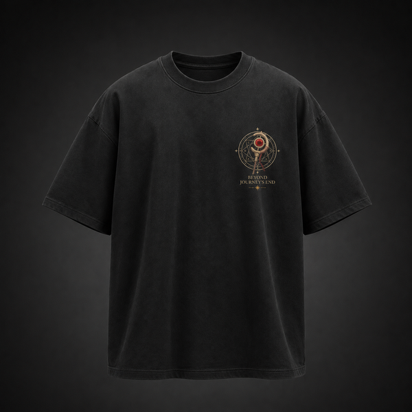 Black t-shirt with Frieren Beyond Journey's End graphic – photo 2