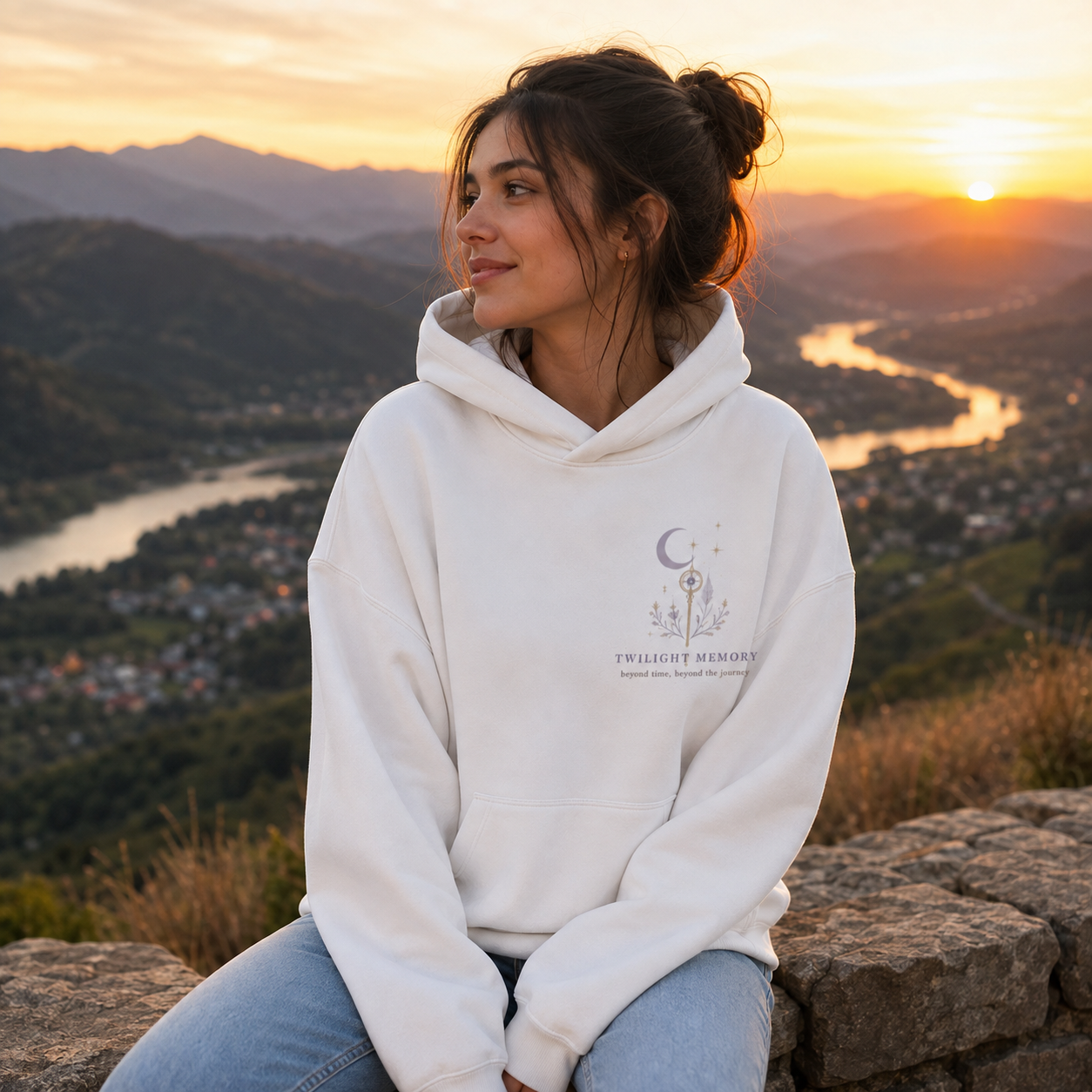 Black hoodie with Frieren Beyond The Horizon graphic – photo 4