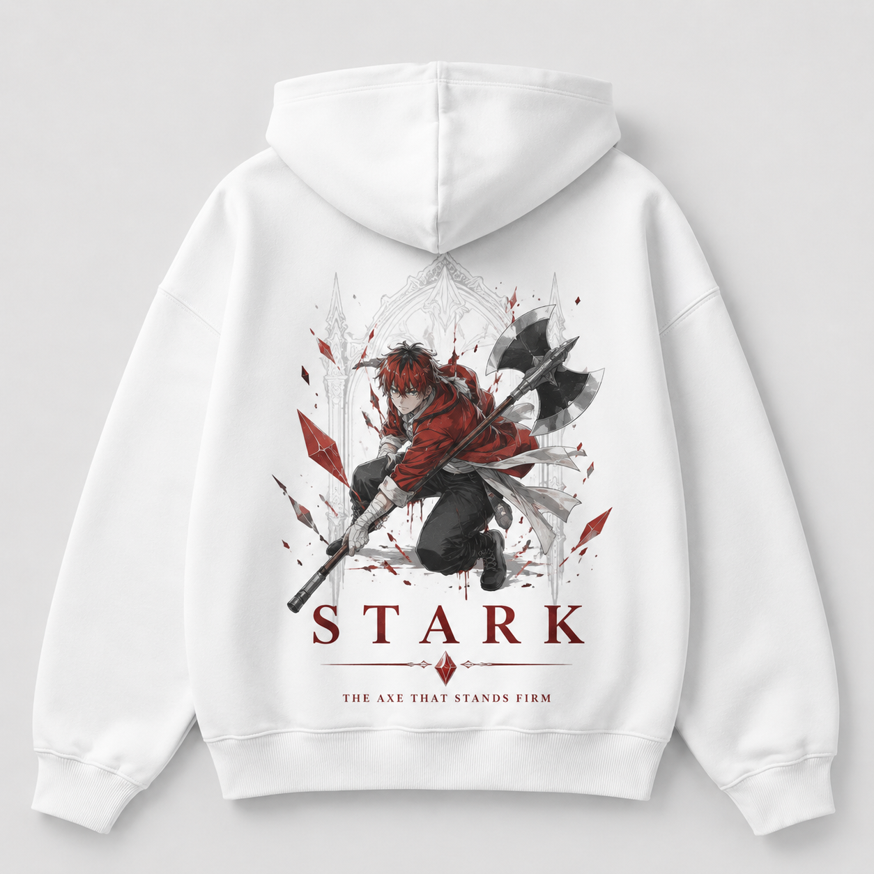 Black hoodie with Frieren, Fern, Stark & Himmel Beyond The Seasons graphic – photo 1