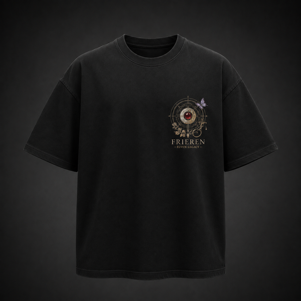 Black t-shirt with Frieren & Fern Two Mages One Journey graphic – photo 2
