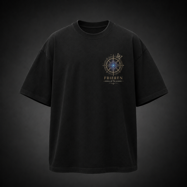 Black t-shirt with Frieren Memories Beyond Time graphic – photo 2