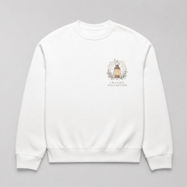 White sweatshirt with Frieren Spellkeeper Of Dusk graphic – photo 2