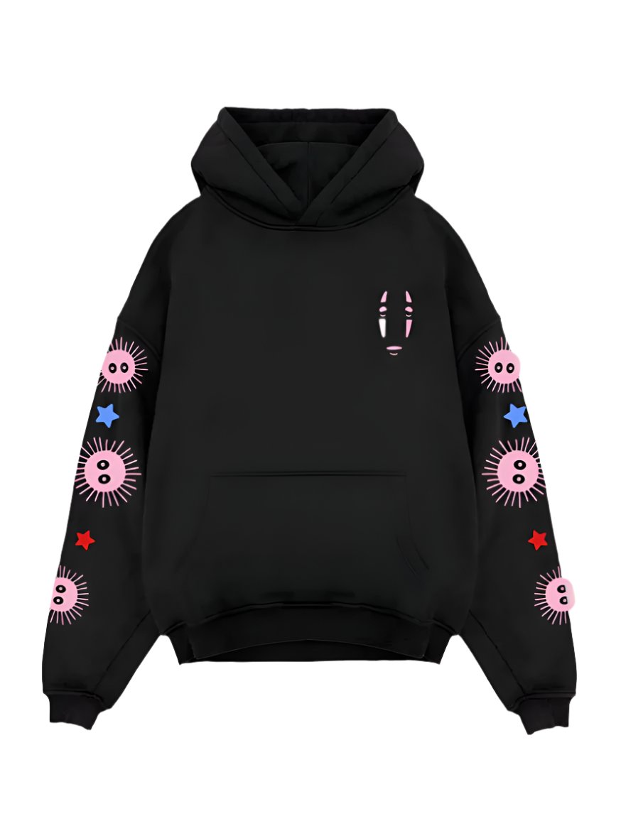 Black hoodie with Yubaba, Haku and Chihiro Spirited Away Spirited Away graphic – photo 2