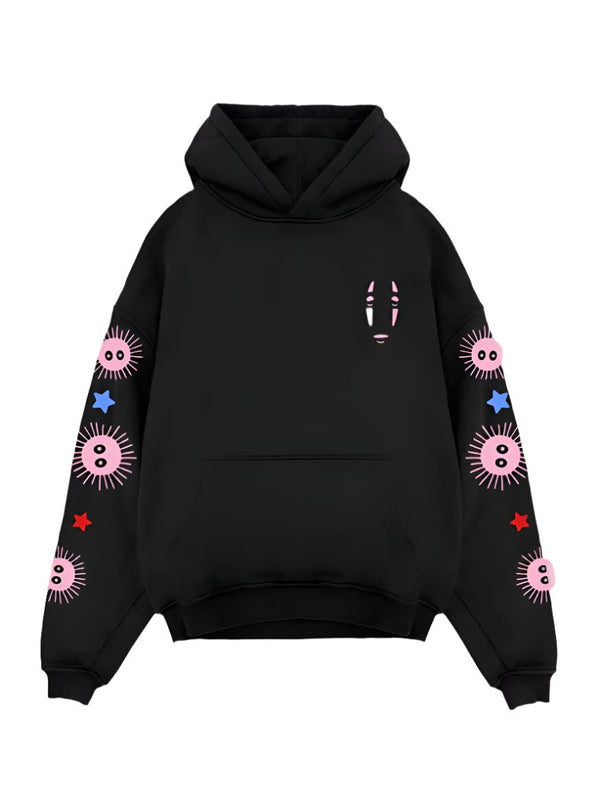 Black hoodie with Yubaba, Haku and Chihiro Spirited Away Spirited Away graphic – photo 2