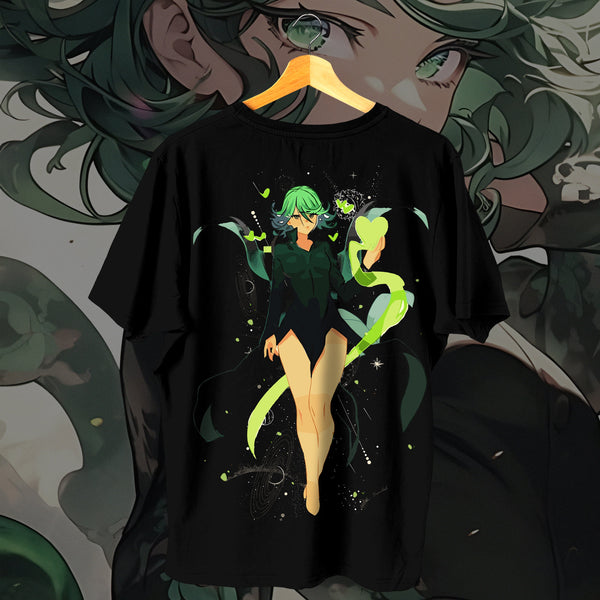 Tornado of Terror Distressed Logo - One Punch Man Oversized Tee