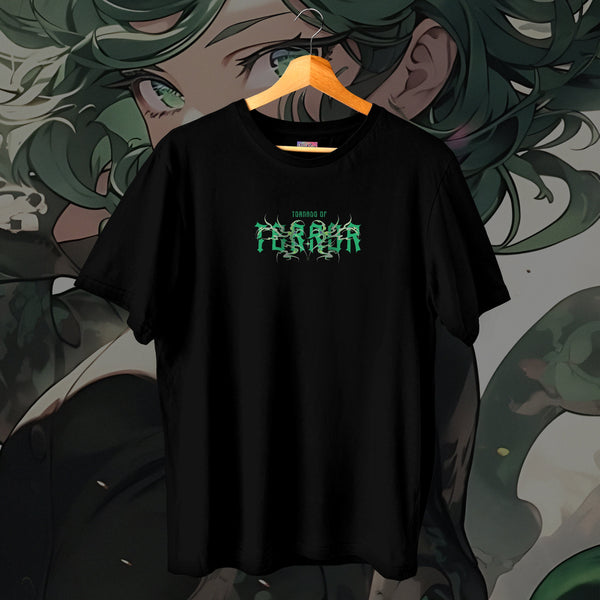 Tornado of Terror Green Graffiti Logo - One Punch Man Oversized Tee