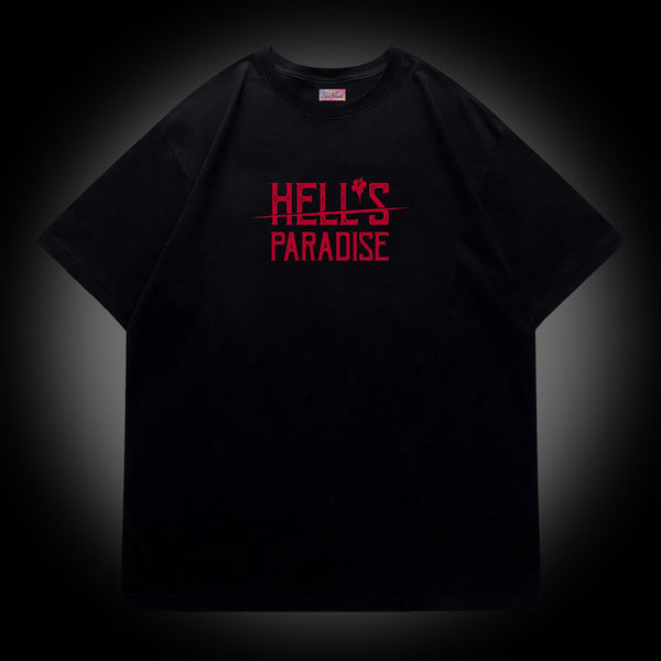 Gabimaru Hell's Paradise Crimson Logo Oversized Tee
