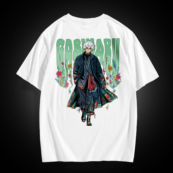 Gabimaru The Hollow Kanji White Oversized Tee