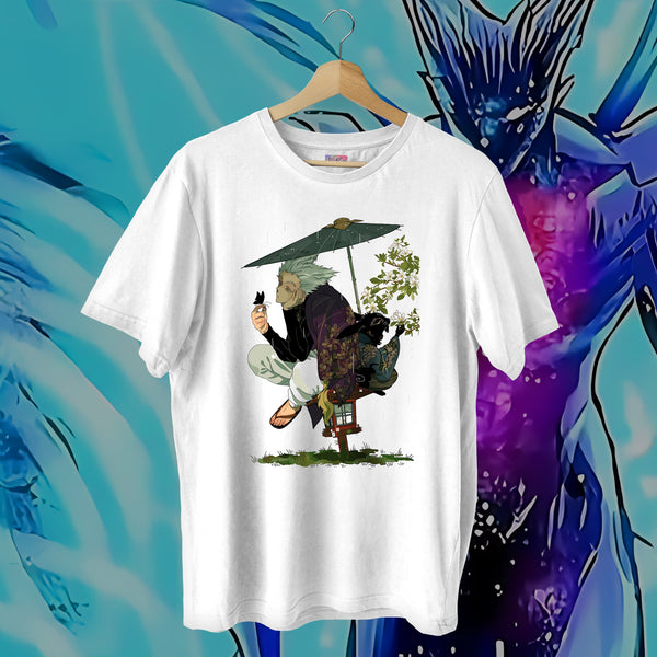 Garou Teahouse Scene - One Punch Man Oversized Tee