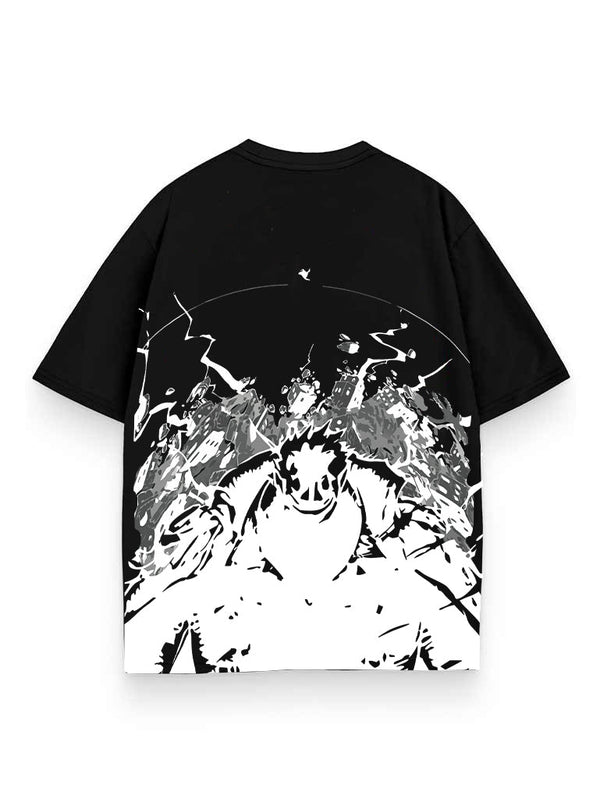 Black t-shirt with Monkey D. Luffy One Piece Mighty Vice graphic – photo 1
