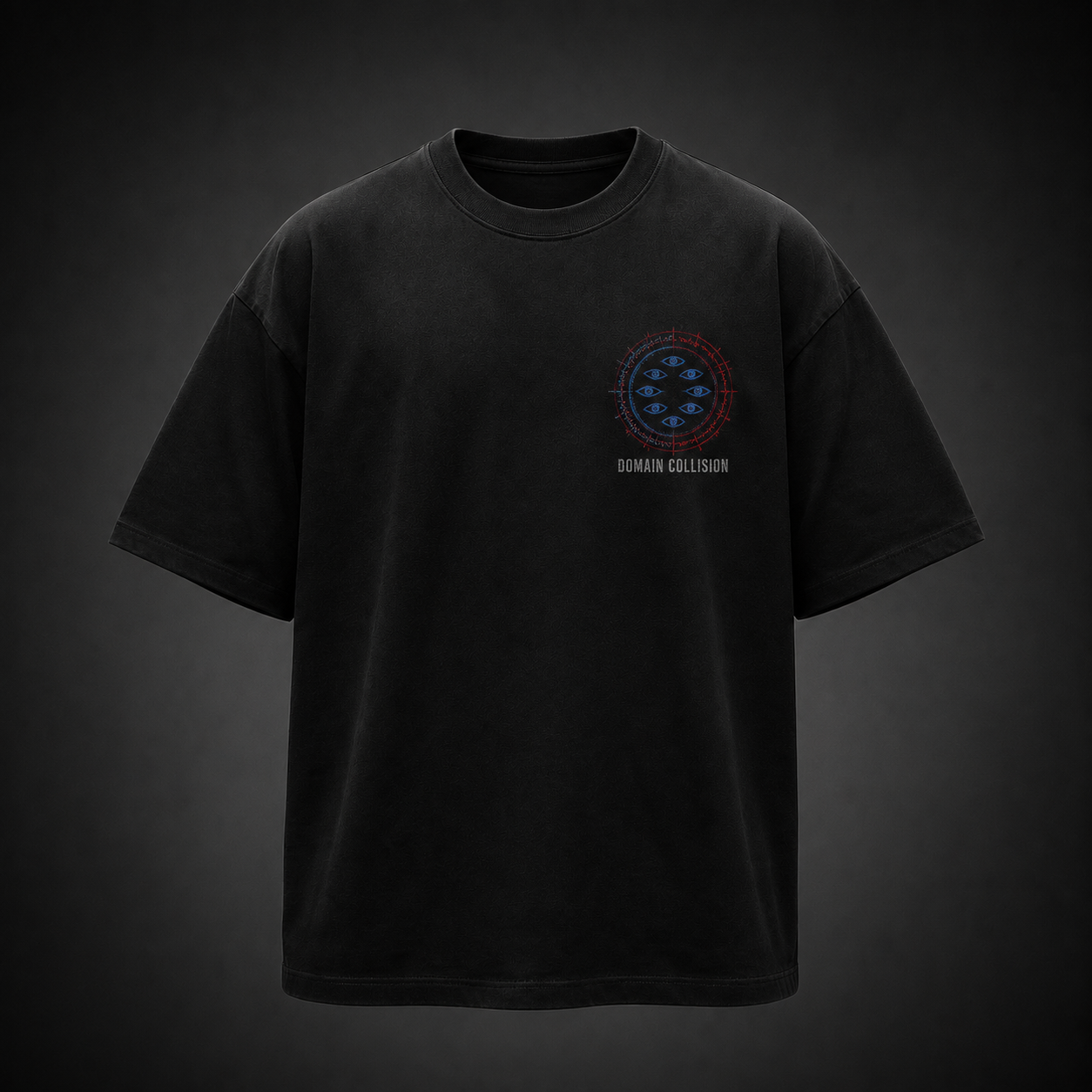 Black t-shirt with Gojo Satoru & Sukuna Jujutsu Kaisen Domain Collision graphic – photo 2