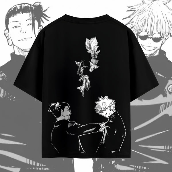 Gojo and Geto Before Everything Changed - Jujutsu Kaisen Oversized Tee