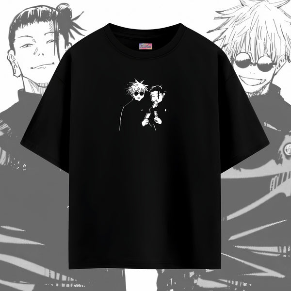 Gojo and Geto Before Everything Changed - Jujutsu Kaisen Oversized Tee