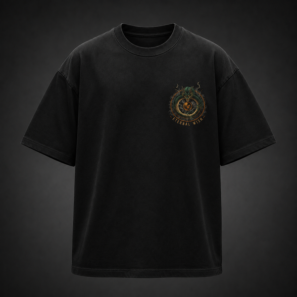 Black t-shirt with Goku Dragon Ball Eternal Wish graphic – photo 2