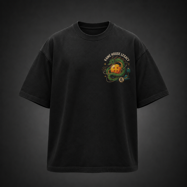 Black t-shirt with Goku & Vegeta Dragon Ball Kame House Legacy graphic – photo 2