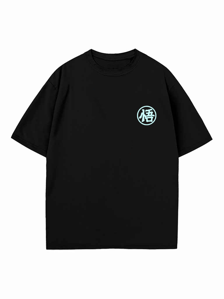 Black t-shirt with Son Goku Dragon Ball Spirit Bomb graphic – photo 2