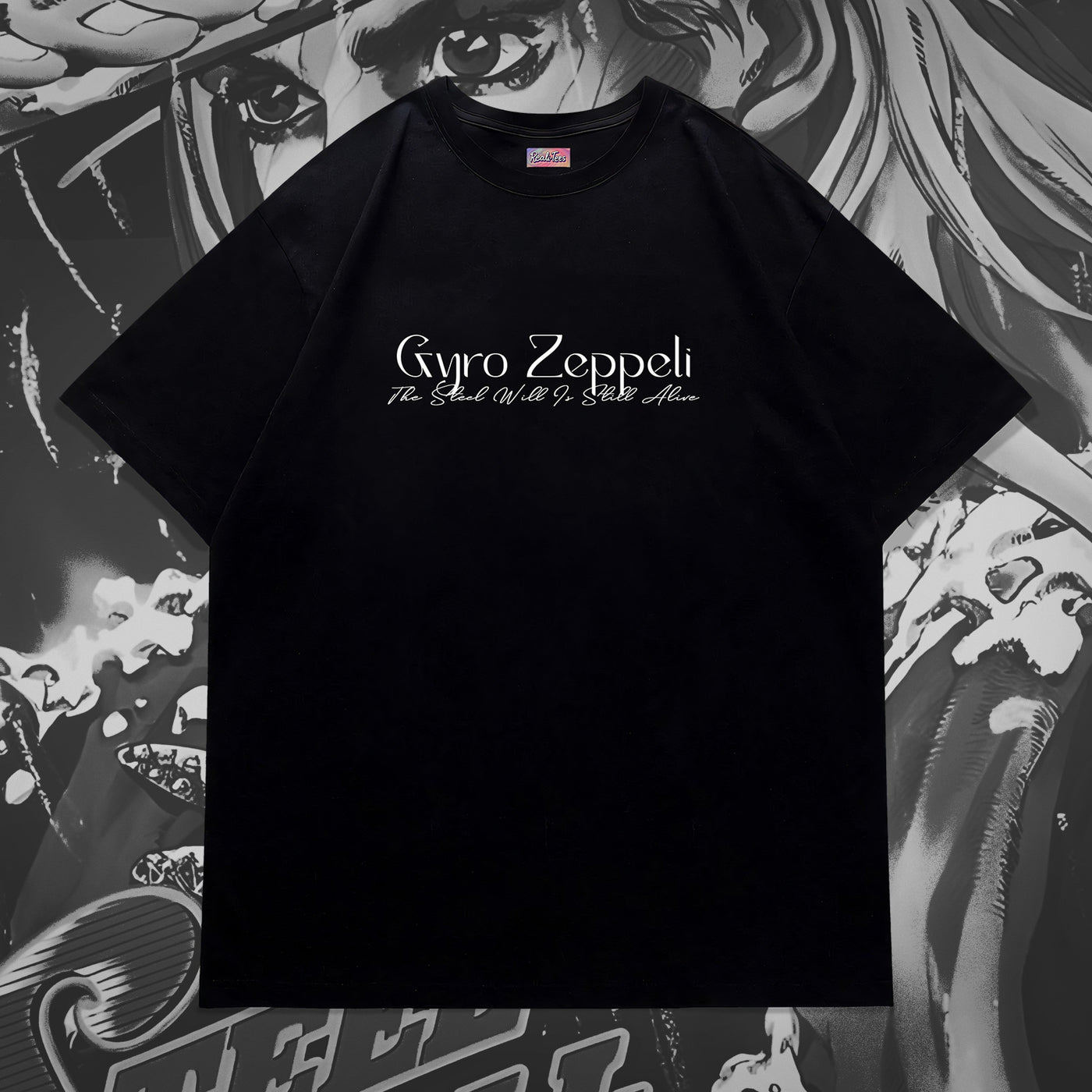 Gyro Zeppeli Steel Ball Run Floral Tee