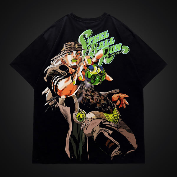 Gyro Zeppeli Steel Ball Run - JoJo's Bizarre Adventure Oversized Tee