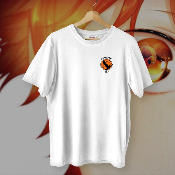 Karasuno Crow Badge Chest Logo - Haikyuu Oversized Tee