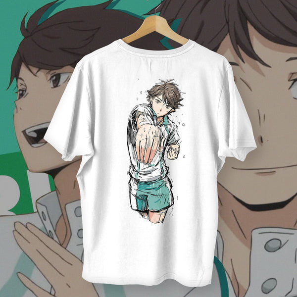 Until It Breaks Quote Classic - Haikyuu Oversized Tee