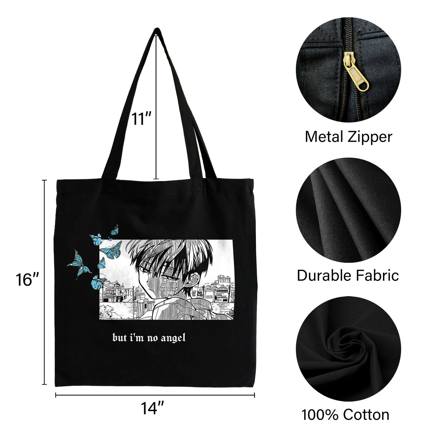 Hanako "No Angel" Tote Bag