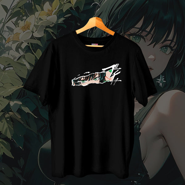 Hellish Blizzard Eyes Portrait Oversized Fit - One Punch Man Oversized Tee