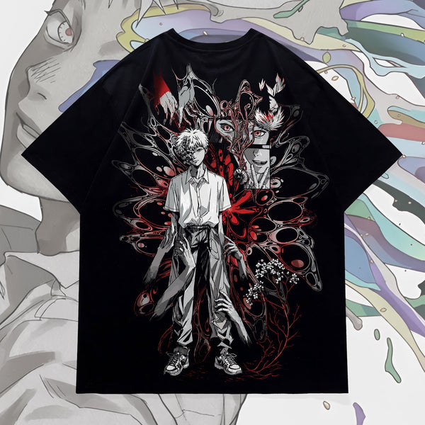 Distortion Black Wash - The Summer Hikaru Died Oversized Tee