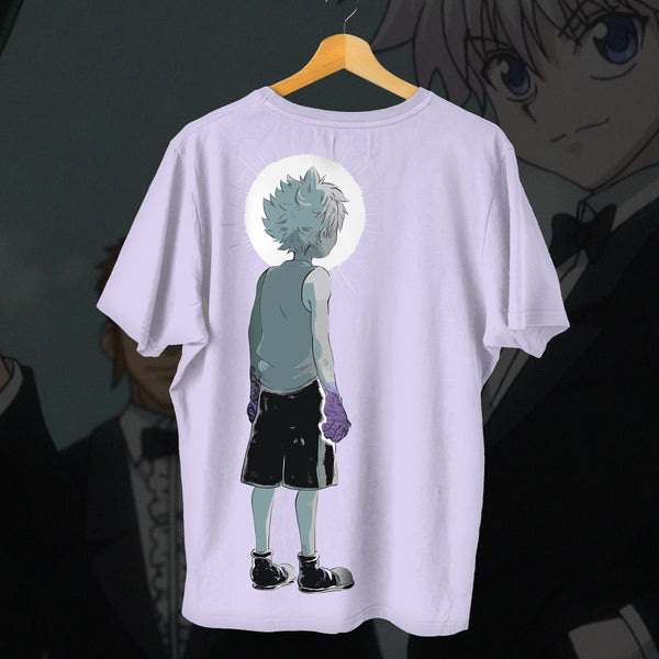 Gon And Killua Shadow Transformation White - Hunter X Hunter Oversized Tee