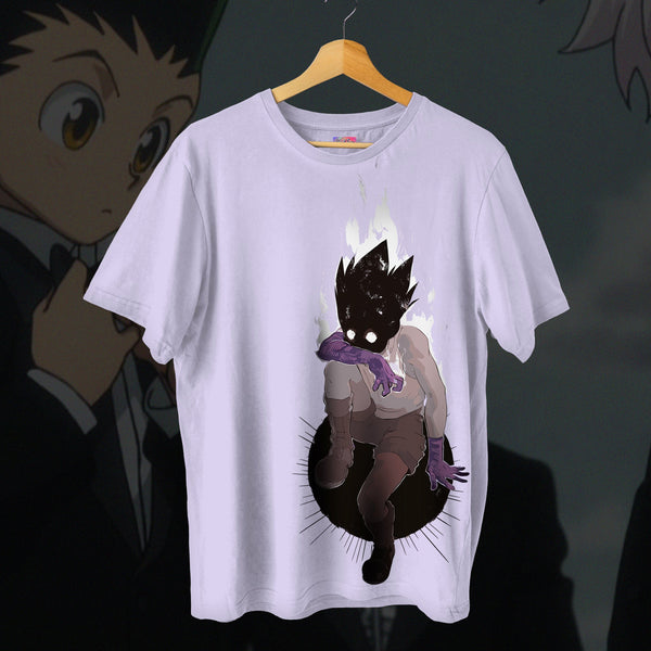 Gon And Killua Shadow Transformation White - Hunter X Hunter Oversized Tee