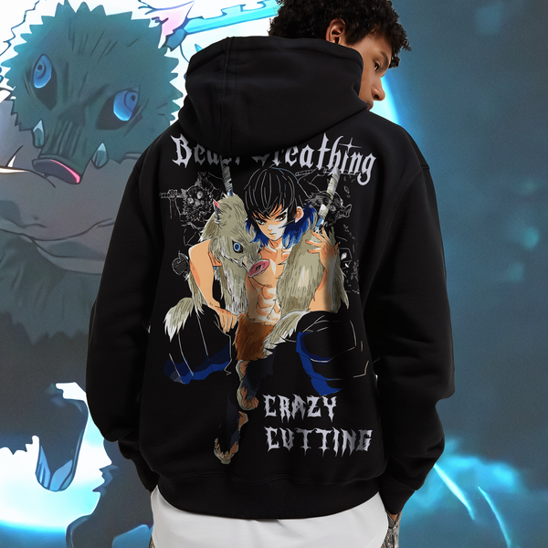 Inosuke King of the Mountains - Demon Slayer Oversized Hoodie