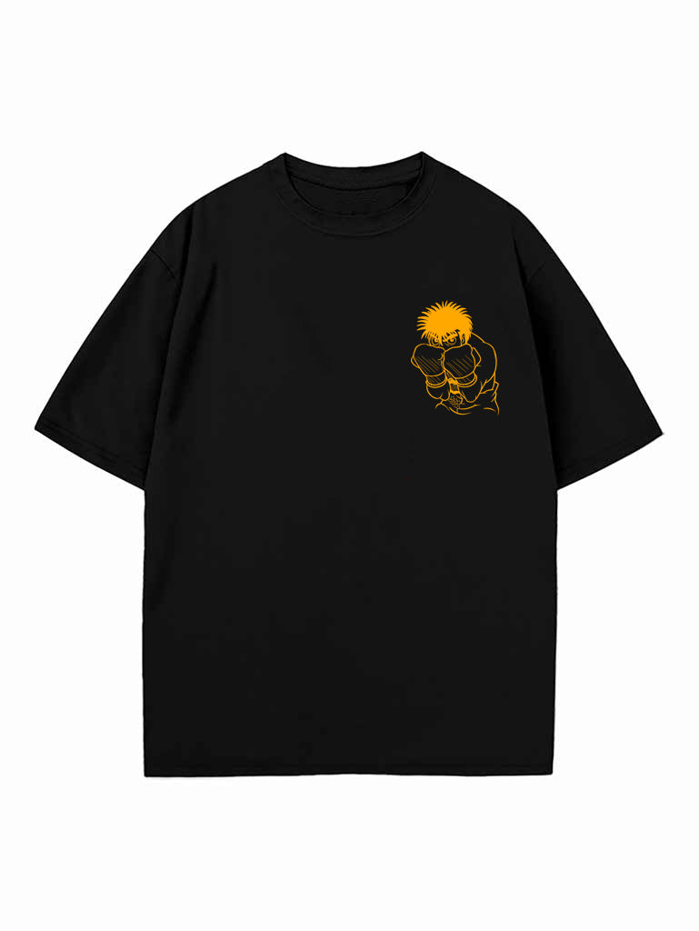 Black t-shirt with Baki Hanma Wind God Fujin graphic – photo 2