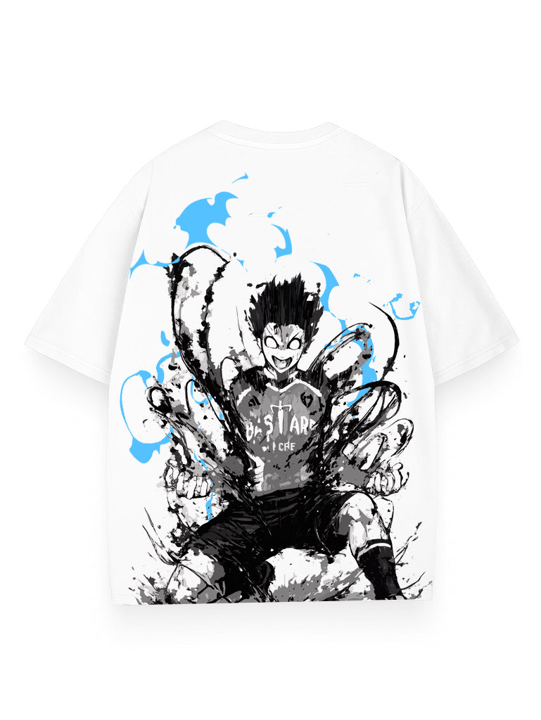 White t-shirt with Isagi Yoichi Blue Lock Ego Plan graphic – photo 1