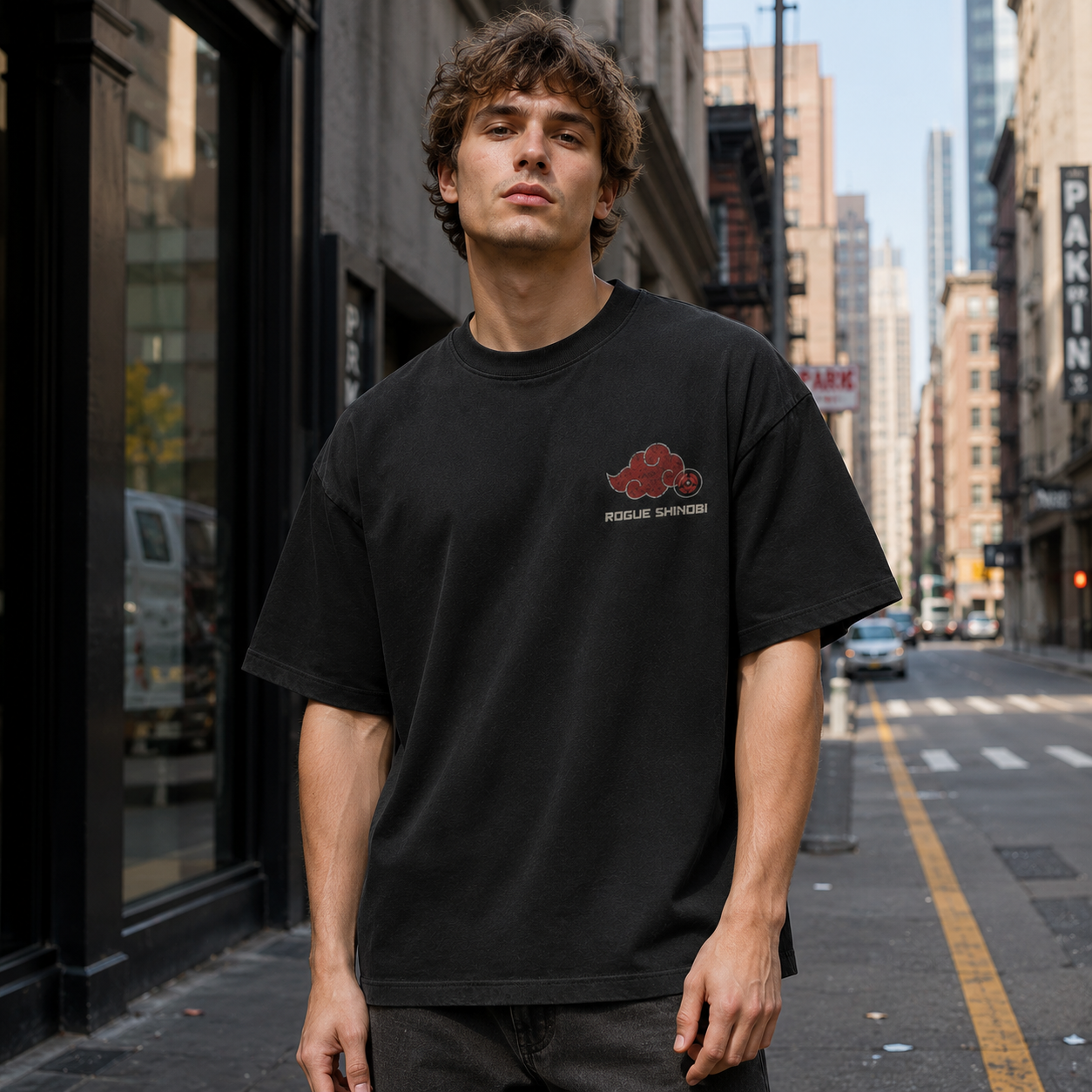 Black t-shirt with Itachi Uchiha Naruto Itachi Akatsuki Crows graphic – photo 3