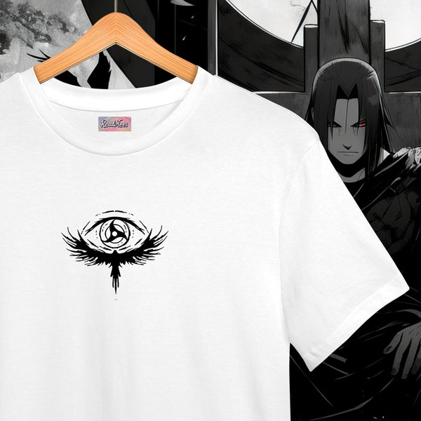 Sharingan Crow Silhouette - Naruto Oversized Tee