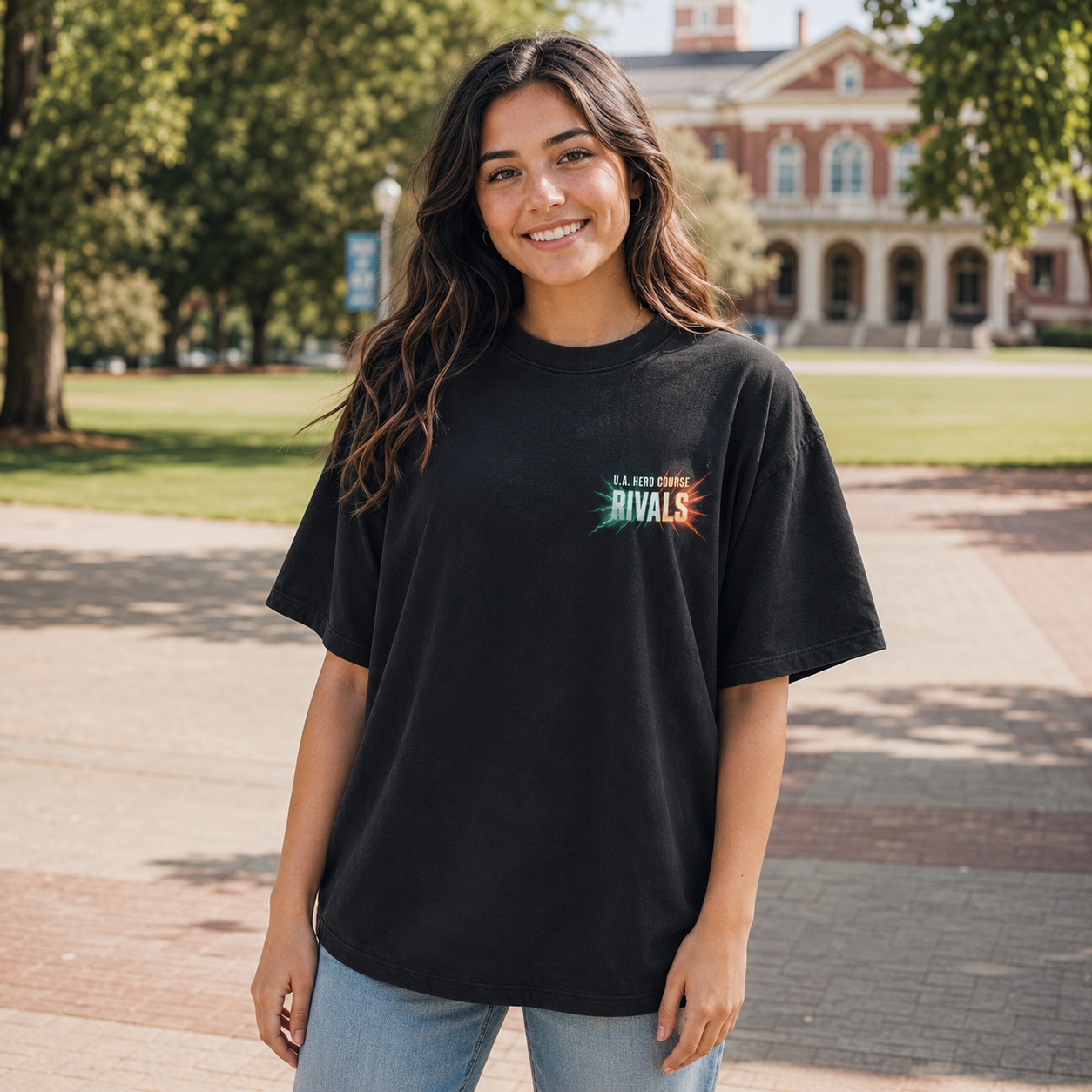 Black t-shirt with Izuku Midoriya, Katsuki Bakugo My Hero Academia Deku Vs Bakugo graphic – photo 4