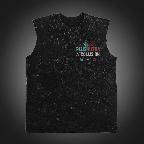 Washed black tank top with Izuku Midoriya, Katsuki Bakugo, Shoto Todoroki, Tomura Shigaraki, Dabi, Himiko Toga My Hero Academia Plus Ultra Collision graphic – photo 2