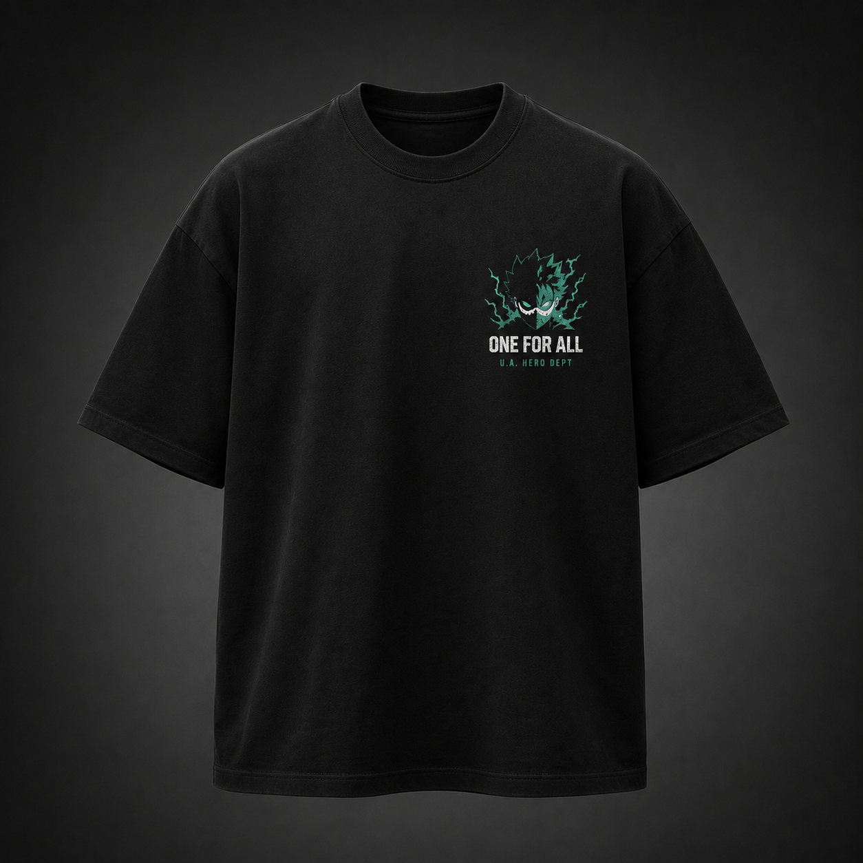 Black t-shirt with Izuku Midoriya My Hero Academia Full Cowl Surge graphic – photo 2