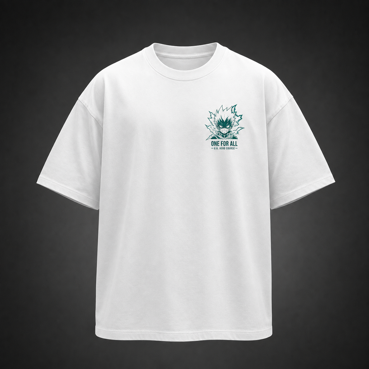 White t-shirt with Izuku Midoriya My Hero Academia Midoriya Collage graphic – photo 2