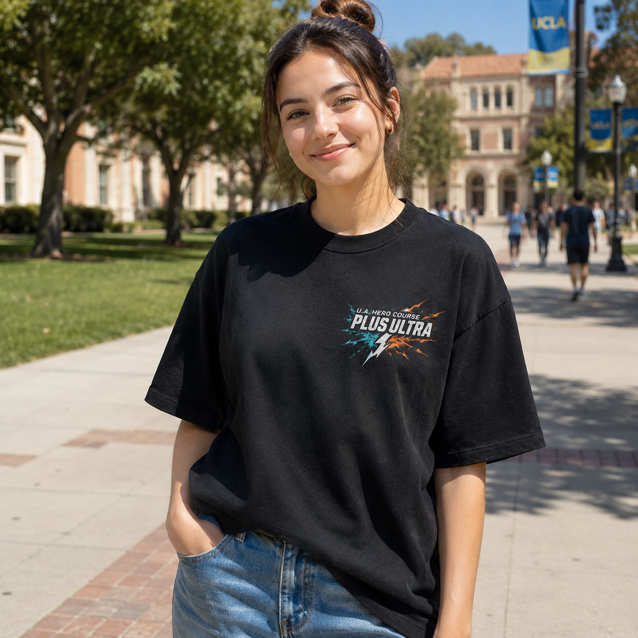 Black t-shirt with Izuku Midoriya My Hero Academia Plus Ultra Deku graphic – photo 4