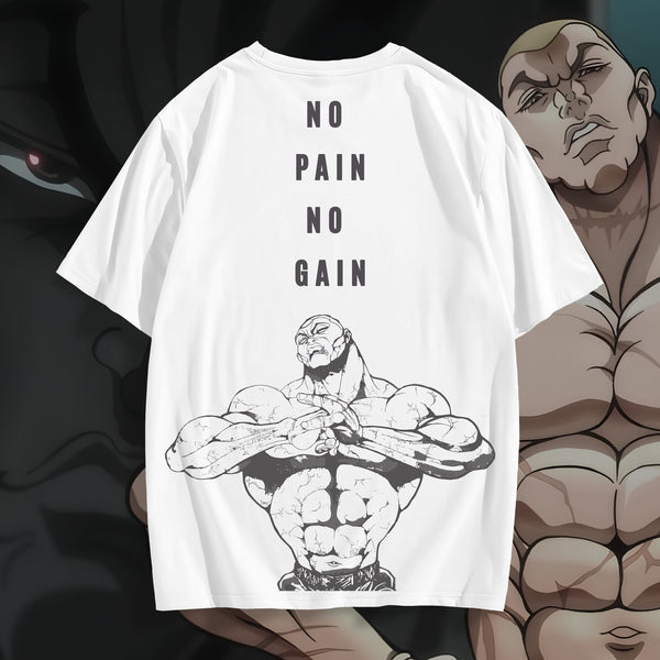 Jack Hanma No Pain No Gain - Baki Hanma Oversized Tee