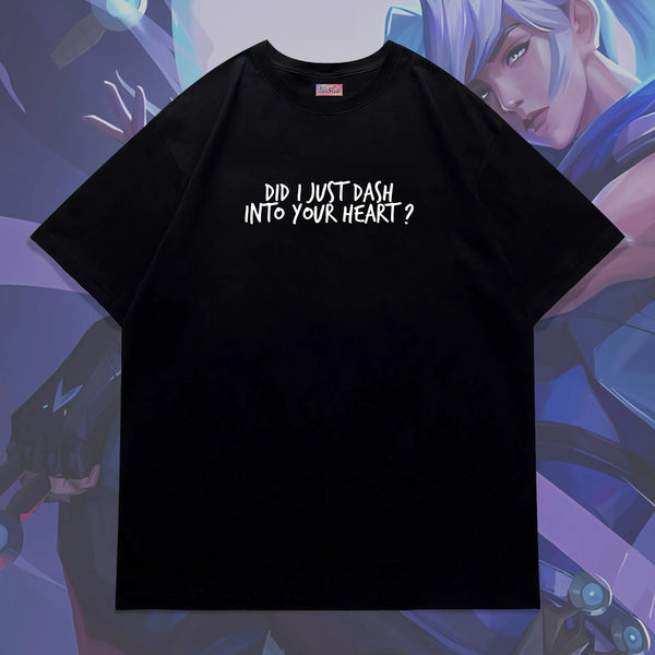 Jett Dash Into Your Heart - Valorant Oversized Tee