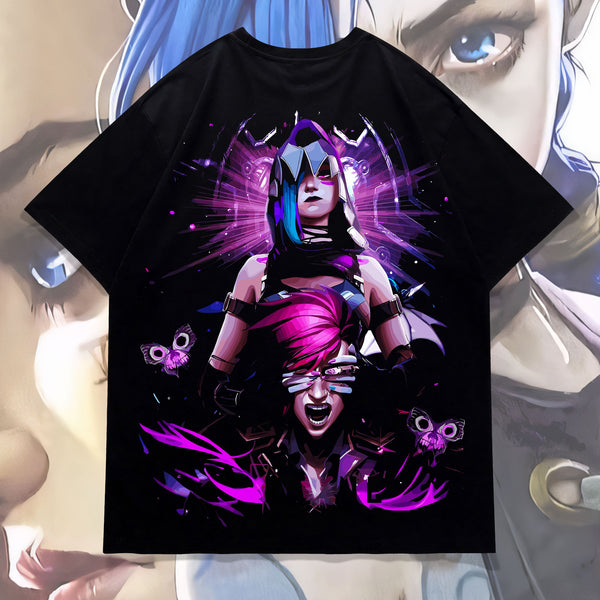 Jinx and Vi - Arcane Oversized Tee