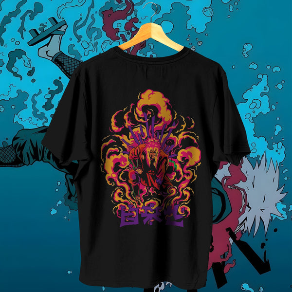 Jiraiya The Real One Toad Oil Coordinates - Naruto Oversized Tee