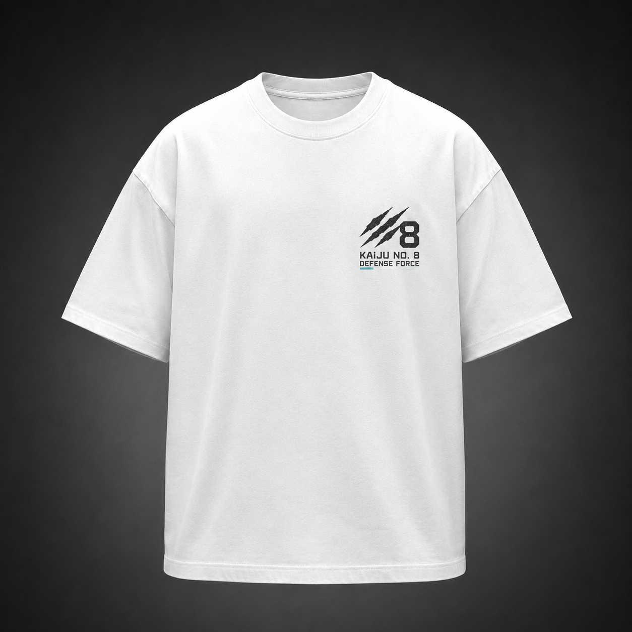 White t-shirt with Kaiju No. 8 Eighth Threat graphic – photo 2