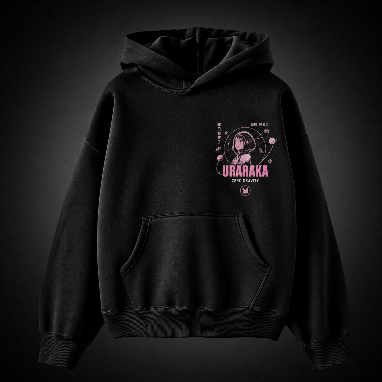 Black hoodie with Katsuki Bakugo and Izuku Midoriya My Hero Academia Plus Ultra Rivals graphic – photo 2
