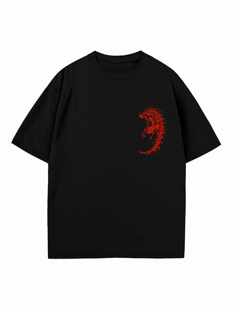 Black t-shirt with Grieving Sorcerer Jujutsu Kaisen One-Eyed Sorrow graphic – photo 2