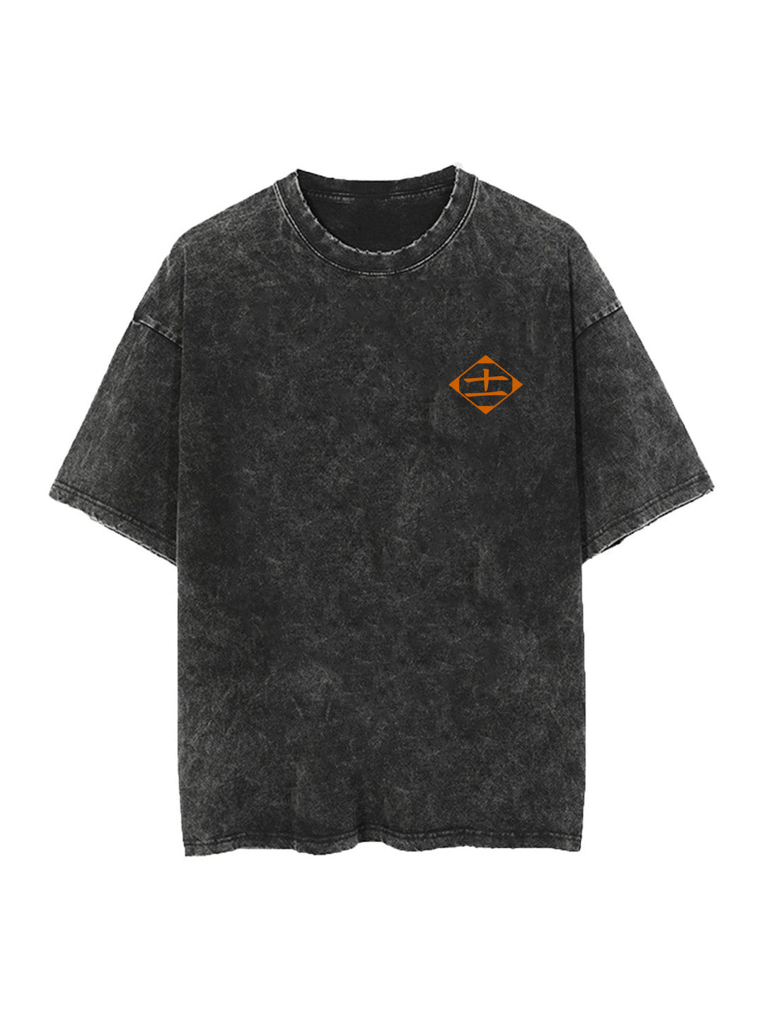 Washed black t-shirt with Kenpachi Zaraki Bleach Battle Demon graphic – photo 2