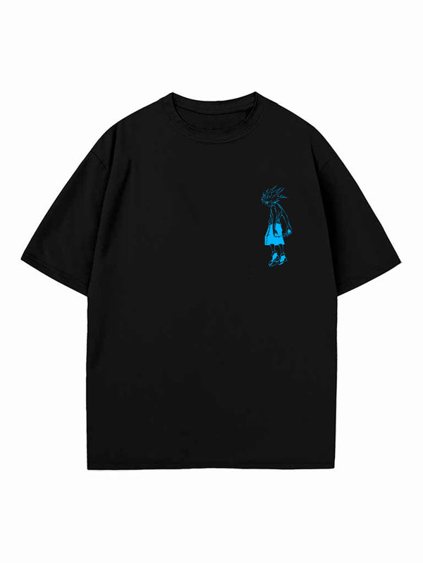 Black t-shirt with Killua Zoldyck Hunter X Hunter Lightning Assassin graphic – photo 2