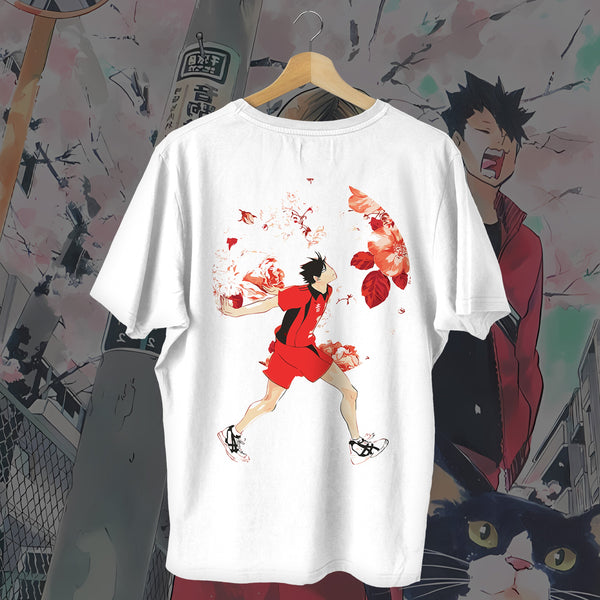 Nekoma Chest Logo - Haikyuu Oversized Tee