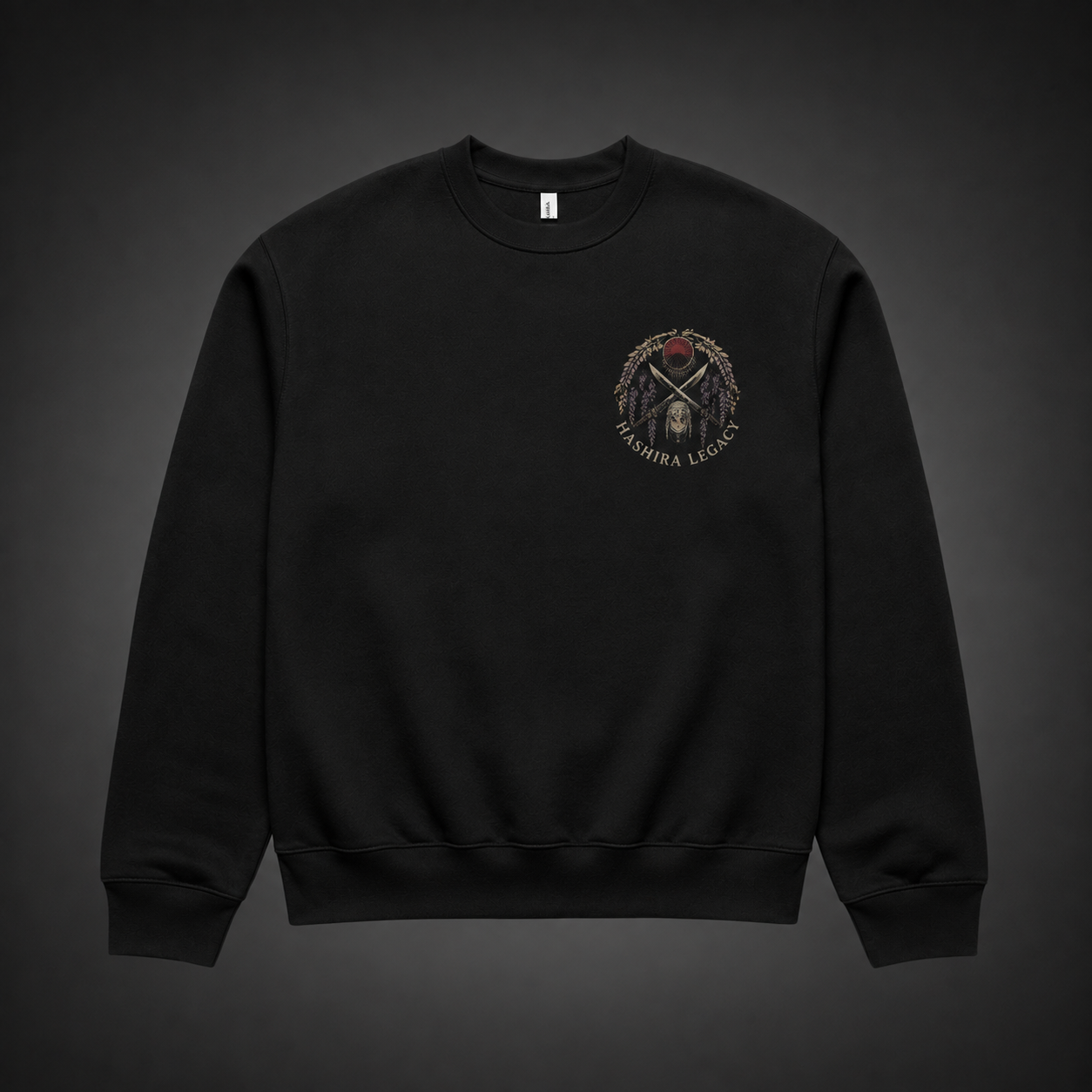 Black sweatshirt with Kyojuro Rengoku, Giyu Tomioka, Shinobu Kocho, Tengen Uzui Demon Slayer Corps Assembly graphic – photo 2